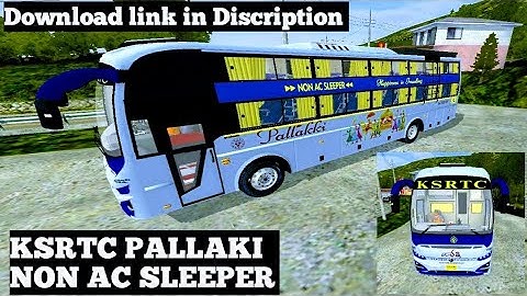 KSRTC PALLAKI NON AC SLEEPER Bus mod for bus simulator indonesia | download mod |