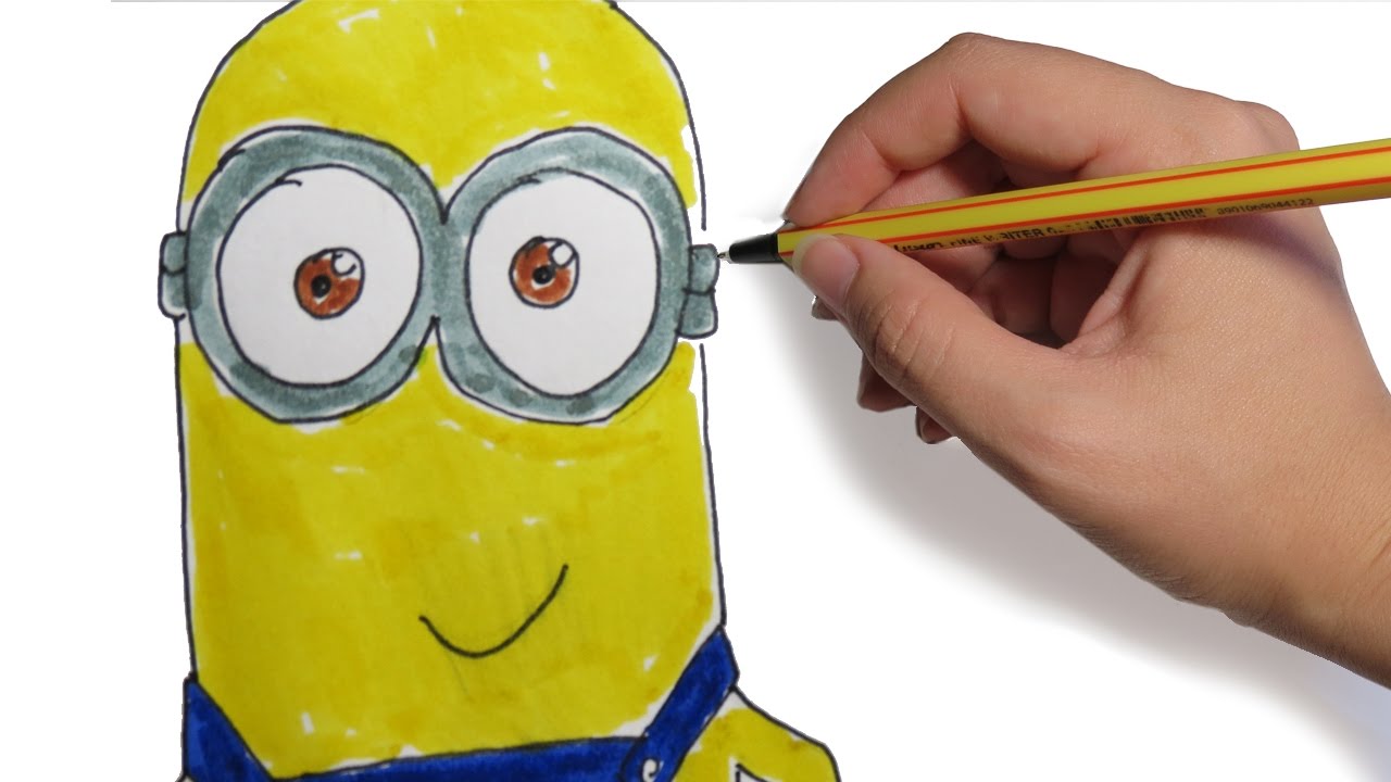 como dibujar un minion con lapiz, como dibujar un minion paso a p...