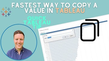 Fastest Way To Copy a Value in Tableau (Quick Tip)