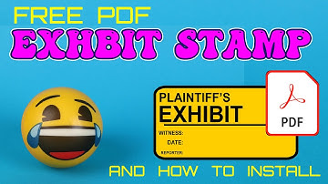FREE Exhibit Stamps for PDF | Dynamic Exhibit Stickers | How to Add Exhibit Stamps to Acrobat DC