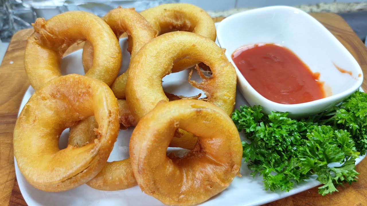 หอมใหญ่ทอด สูตรร้านพิซซ่าเจ้าดัง สอนวิธีผสมเเป้งให้เบา กรุบกรอบนาน ทอดไม่อมน้ำมัน ไม่เเข็ง ทานอร่อย