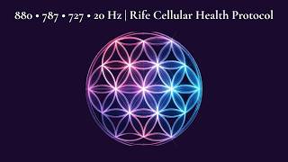 880 • 787 • 727 • 20 Hz | Rife Cellular Health Protocol | 8 Hour Deep Sleep