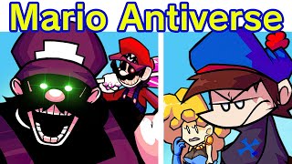 Friday Night Funkin': Antiverse: Vs Mario V1 (Fnf Mod) (Mx, Speedrunner Mario, Faceless & More)