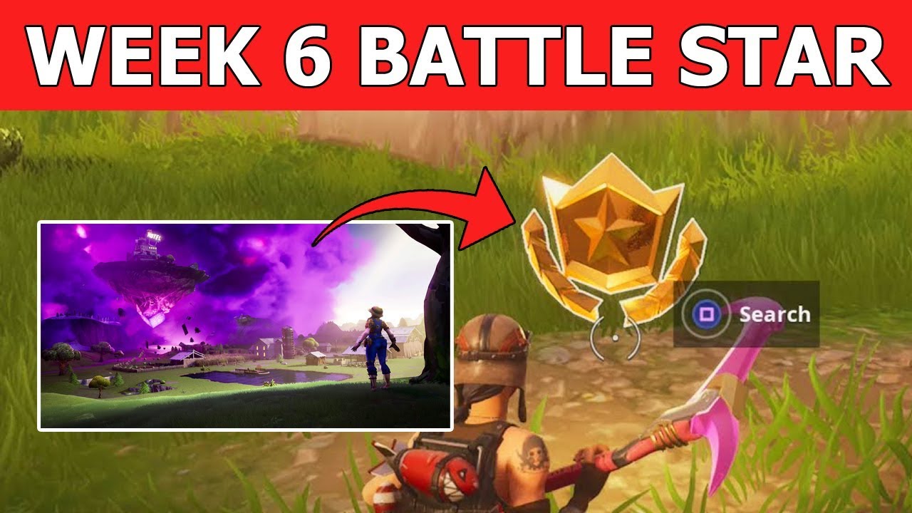 #6 BATTLE STAR LOCATION! WEEK 6 LOADING SCREEN BATTLE STAR LOCATION GUIDE! FORTNITE