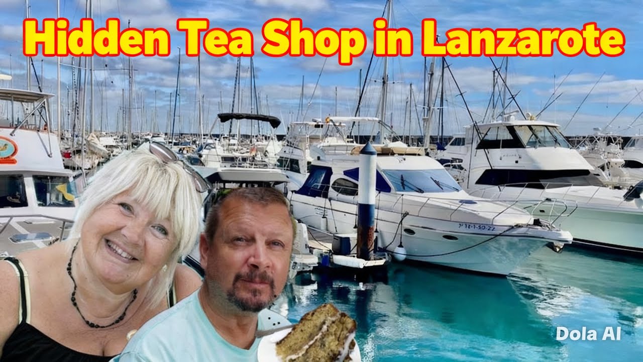 Вы не поверите, какой потрясающий торт на Лансароте! 😲🍰 Захватывающие виды на пристань!