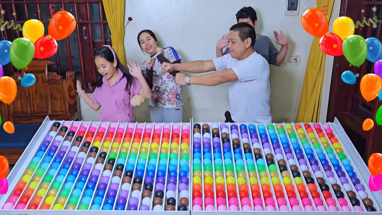 Головоломка с шариками, весёлая семейная игра для тренировки мозга ☆ Уровень 224