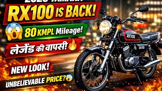 2026 Yamaha RX100 IS BACK 😱 80 KMPL Mileage & Killer Look – Everyone Shocked!”