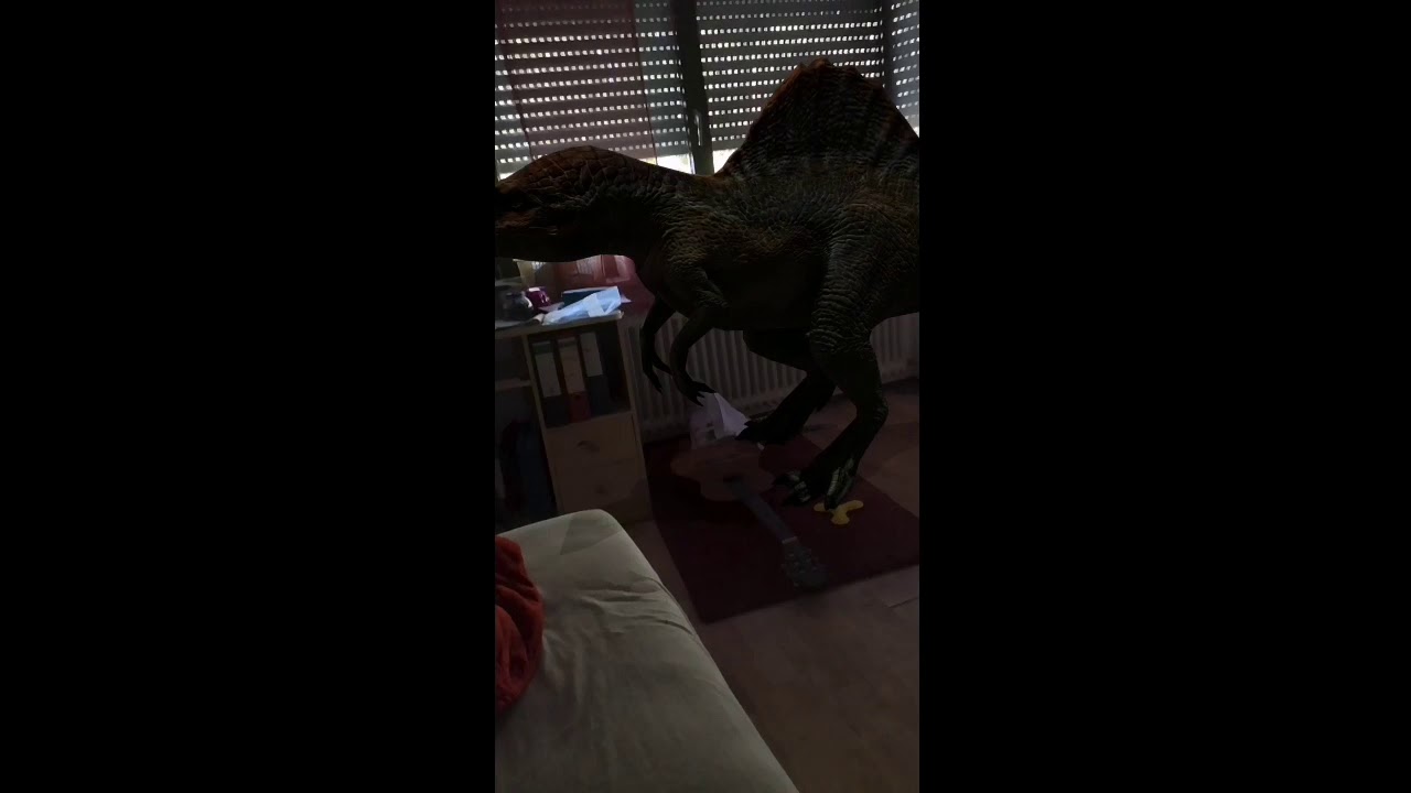 Dinosaur in my room - YouTube