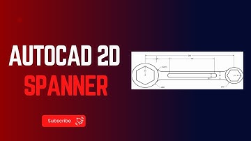 AutoCAD 2D Closed Double Ended Spanner |TechTutorials