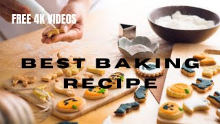 FREE BAKING RECIPE//BAKING COOKIES//FOOD 4K/HD STOCK VIDEOS - NO COPYRIGHT VIDEOS.