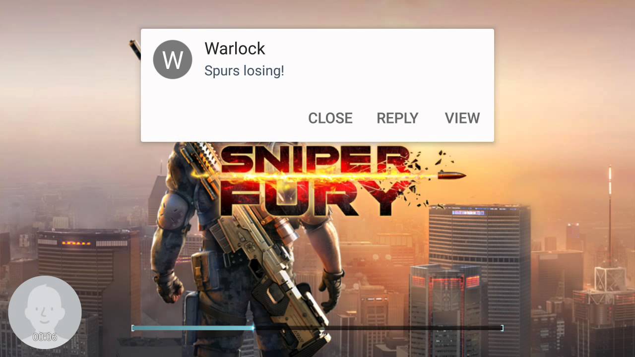 Sniper fury on my Samsung Galaxy s7 edge