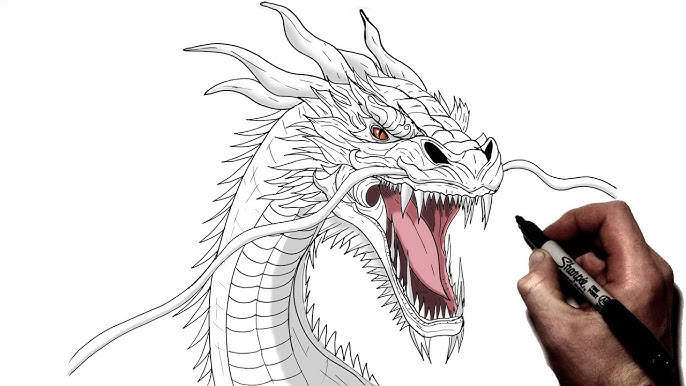 How To Draw An Ice Dragon - Advanced