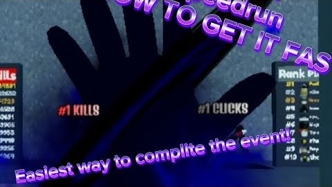 Speedrun CADENT glove+showcase Killstreak Gloves Button test