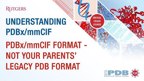 PDBx/mmCIF format - Not your parents’ legacy PDB format