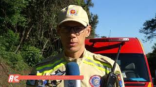 Homem cai com bicicleta e entra em convulsão na...