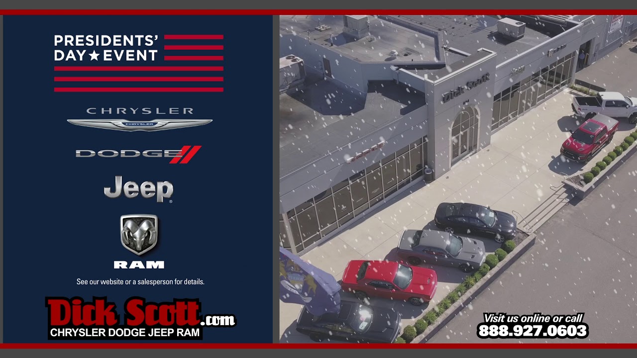 Dick Scott February Best Shot Deals on Jeep Grand Cherokee and Chrysler Pacifica