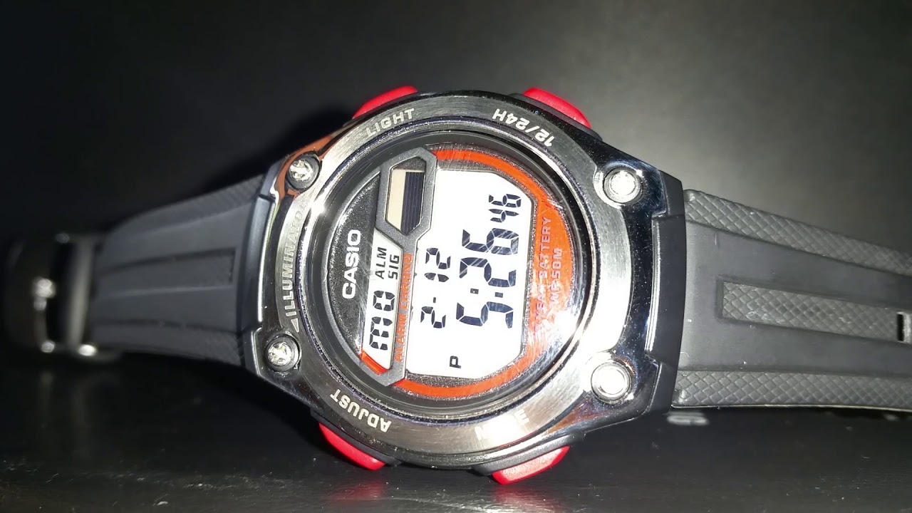 Casio W211 review. - YouTube