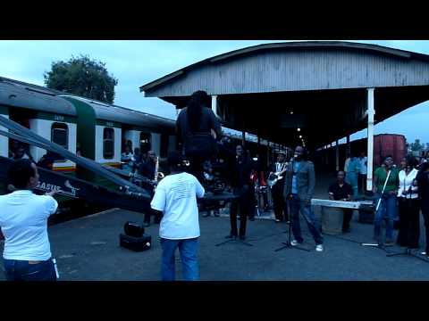Baaba & Eric Video Shoot Nairobi Railway Station Sept 29th 2010