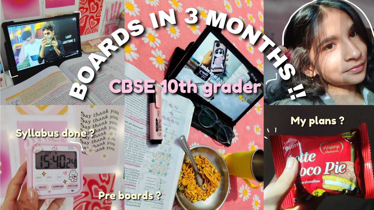 BOARDS IN 3 MONTHS 😭| CBSE 10th grader | Nov - Jan Plan, Pre boards ...
