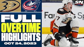 Anaheim Ducks at Columbus Blue Jackets | FULL Overtime Highlights