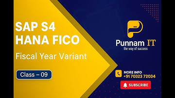 SAP S4 HANA FICO CLASS 09 || SAP S4 HANA Fiscal year || SAP S4 HANA Finance and Controlling