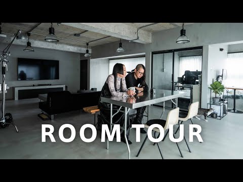 ROOM TOUR】 Sophisticated monotone furniture! A concrete house
