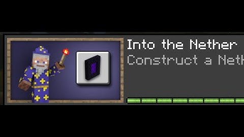 Minecraft | into the nether achievement|