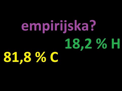 Video: Koja je empirijska formula jedinjenja?
