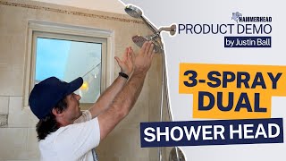 Demo Of The 3-Spray Dual Shower Head By Hammerhead Showers