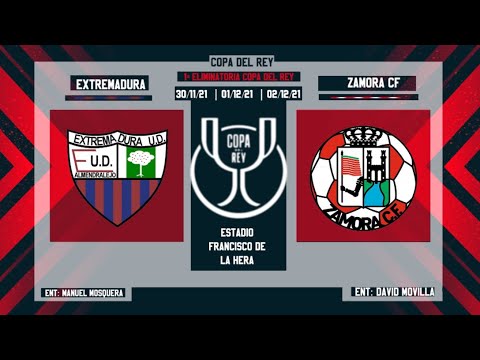 Extremadura UD - Zamora CF (1-4) 1ªRonda Copa del Rey 2021/2022