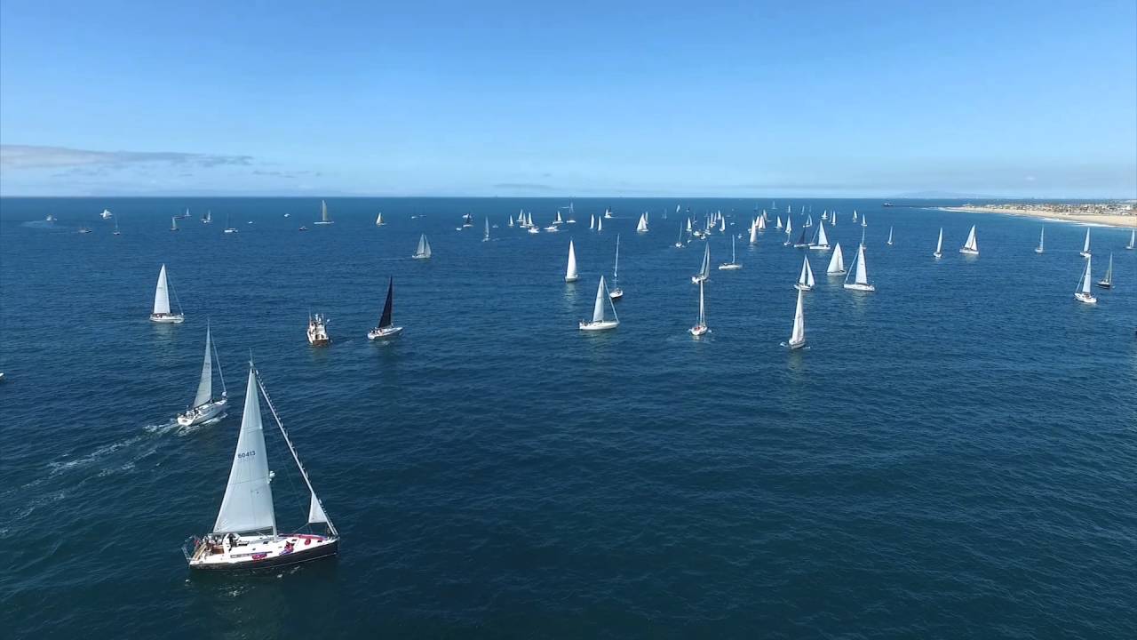 newport beach oregon Newport To Ensenada Boat Race 2016 - Drone Aerial View - N2E2016 - Balboa Pier, Orange County, CA