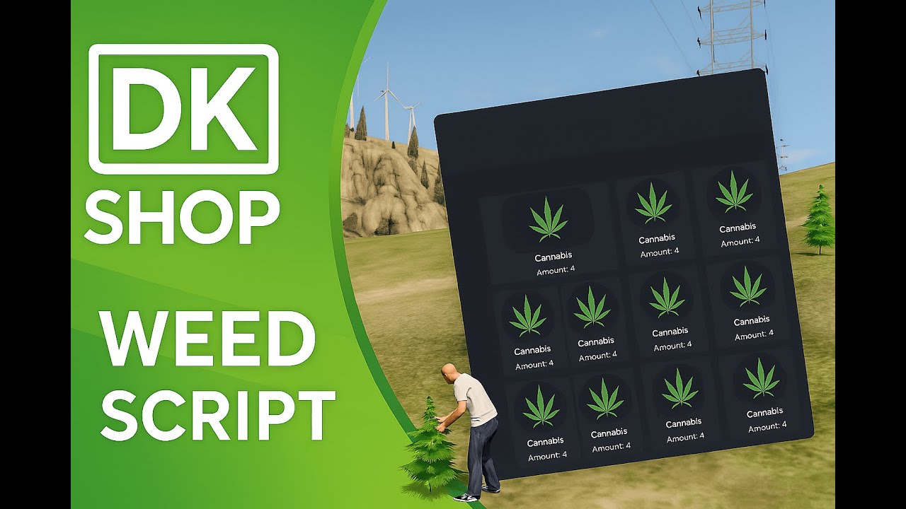DK Shop Advanced Weed Farming Script  [ESX-QB-QBOX]