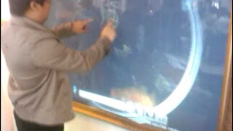 Microsoft Surface Globe on Touch Wall