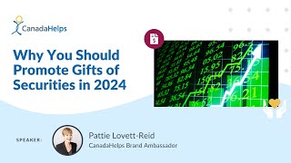 WEBINAR: Why You Should Promote Gifts of Securities in 2024