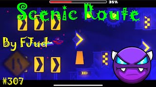Geometry Dash - W. D. #307: Scenic Route by FJud (w/Coin)