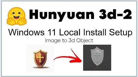 Hoe installeer ik Hunyuan 3D-2 AI-afbeelding lokaal op een 3D-object?