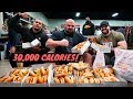 30,000 CALORIE CHALLENGE w/ 450 LB MAN BRIAN SHAW AND LARRY WHEELS !