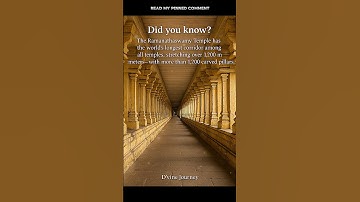 🌞 The World’s Longest Temple Corridor — A Journey Through Faith and Architecture! #temple #shorts