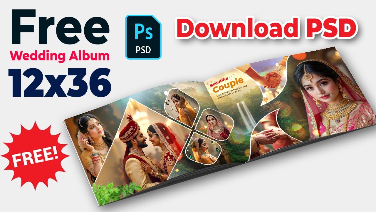 New inner page design for wedding album 