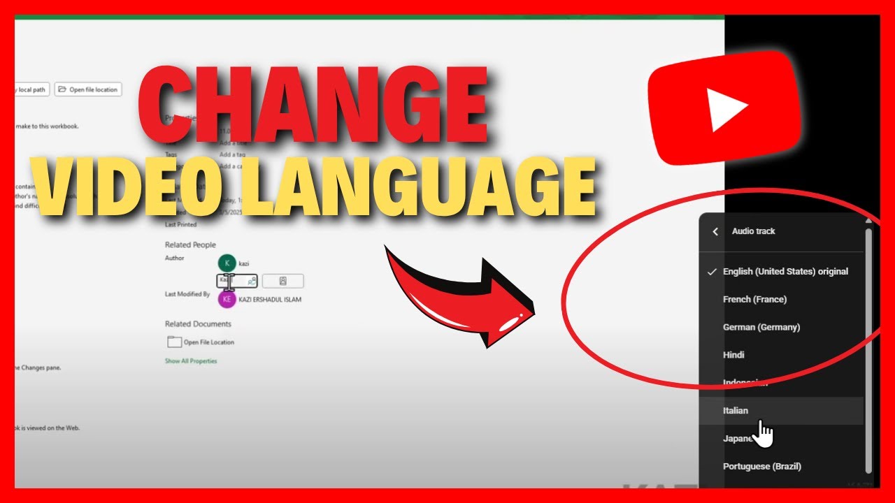 How to Change Video Language on YouTube PC - YouTube