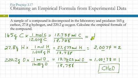 3.10 Determining a Chemical Formula from Experimental Data