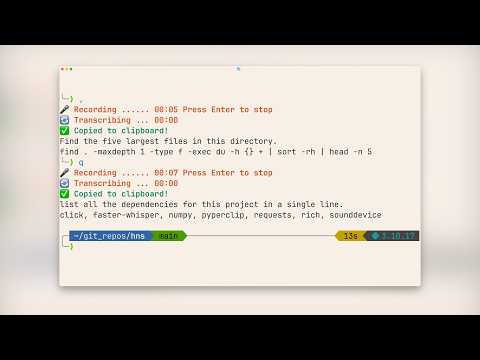 Talking to My Terminal with Local Speech to text and Pi Coding Agent