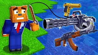 Minecraft But You Can Fish For Guns
