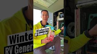 How to winterize gas RV generator