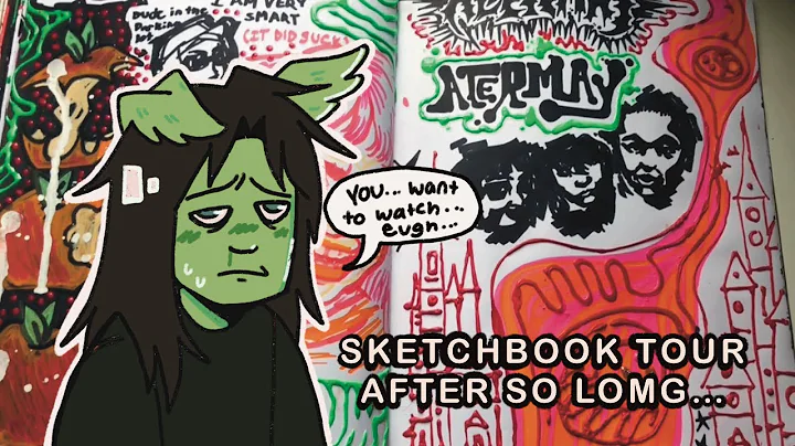 A very SICK sketchbook tour (literally) June 2022- March 2023