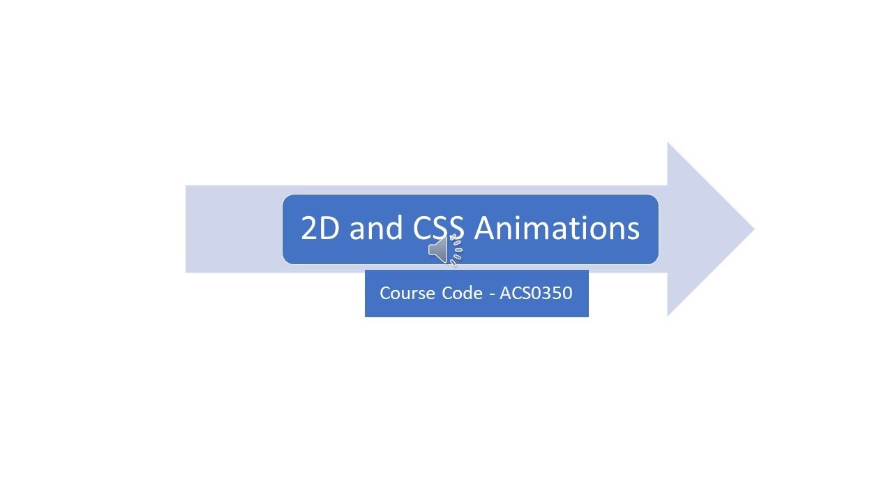 2D and CSS Animation | Introduction | Acme Collins School - YouTube