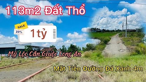 Đất Cần Giuộc Long An Bán 113m2 Đất Thổ Sổ Hồng Riêng Mặt Tiền Đường Chùa Thiên Mụ