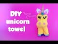 DIY UNICORN towel - FACE CLOTH ANIMALS - unicornio de toalla / Ronycreativa English Channel