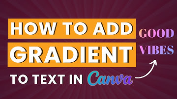 How to Add Gradients to Text in Canva - A Step by Step Guide | Make gradient text with Canva