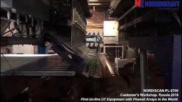 NORDISCAN-PL-2700. For automatic ultrasonic testing of plates with phased arrays
